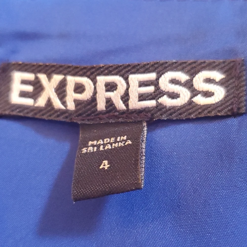 Express - Royal Blue Lined Pencil Skirt - Size 4 - Picture 7 of 10